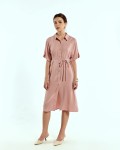 SIXDO Woven Flared Dress for Women